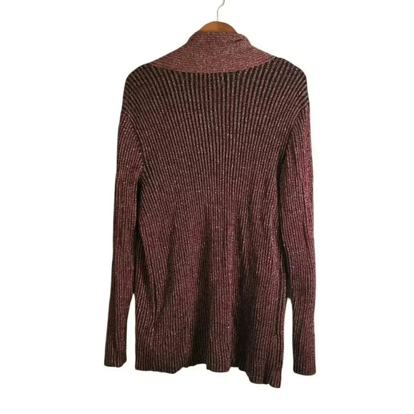 Jones New York Collection Woman 2 Ton Red Cardigan Sweater Longsleeve Size 2X - Picture 2 of 9